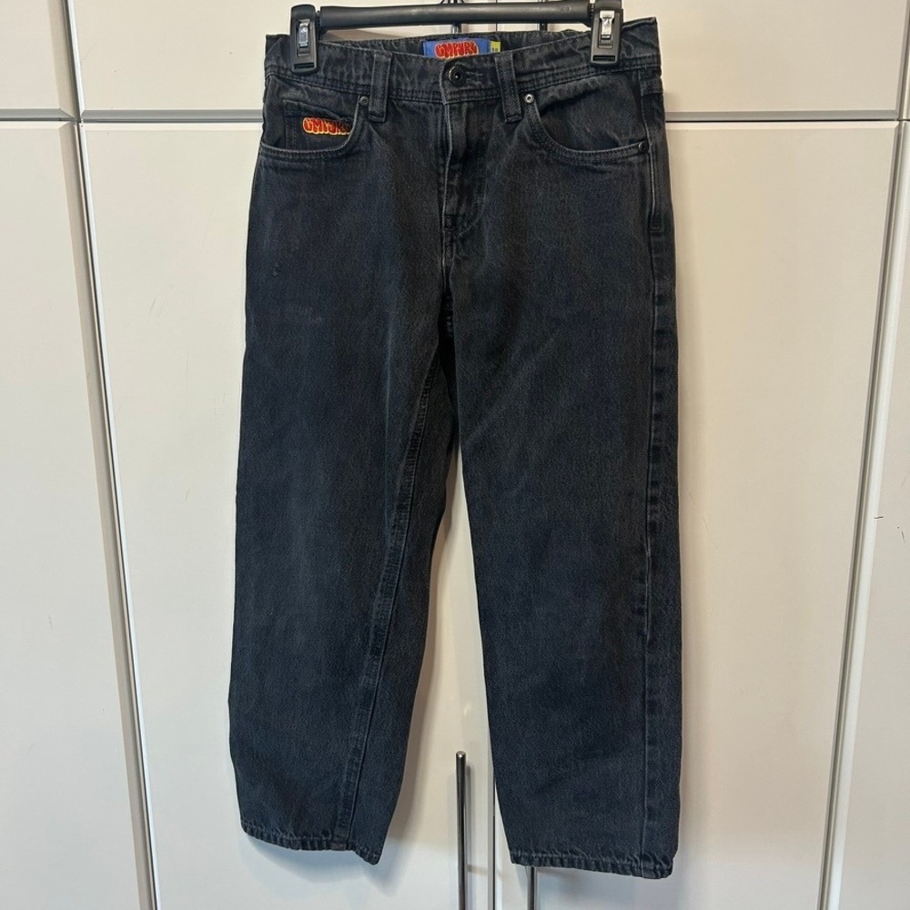 Empyre Loose Fit Skate Jeans Black Denim Boys Size 25 Streetwear Baggy Pants